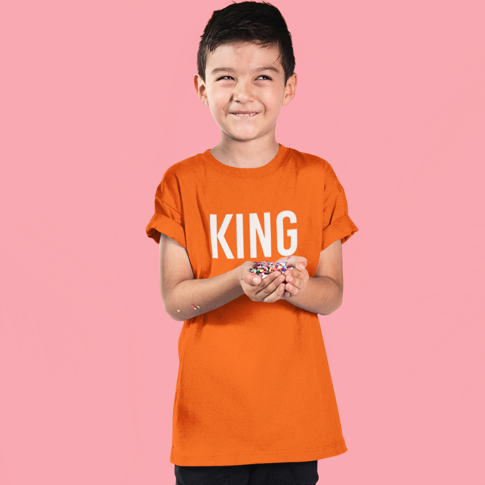Recreatie Begrip stil Oranje T-Shirt Kind King Koningsdag
