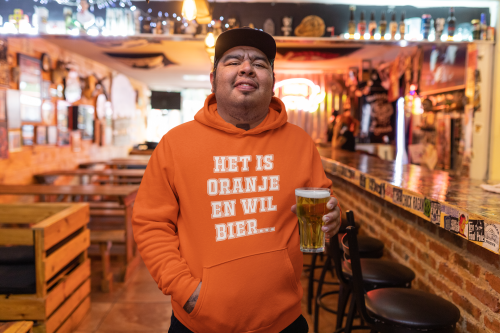 Het is Oranje en wil bier EK/WK Oranje Kleding