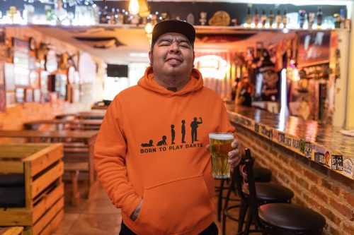 HOODIE - Born to play Darts