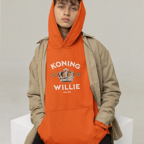 Oranje Koningsdag Hoodie Koning Willie