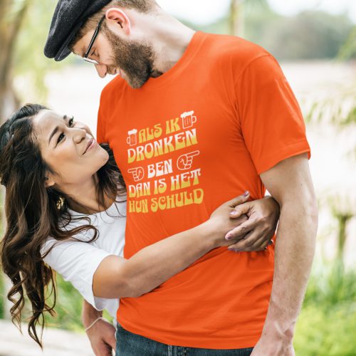 Koningsdag T-shirt Als Ik Dronken Ben