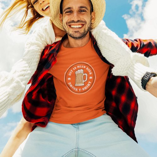 Koningsdag T-shirt Dit Is Mijn Bier Drink T-shirt