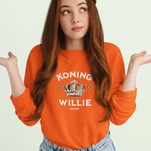 Oranje Koningsdag Trui Koning Willie