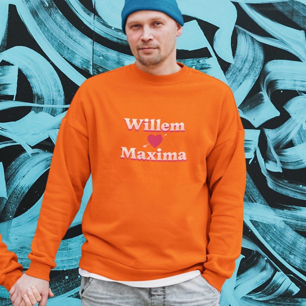 Oranje Koningsdag Trui Willem Loves Maxima