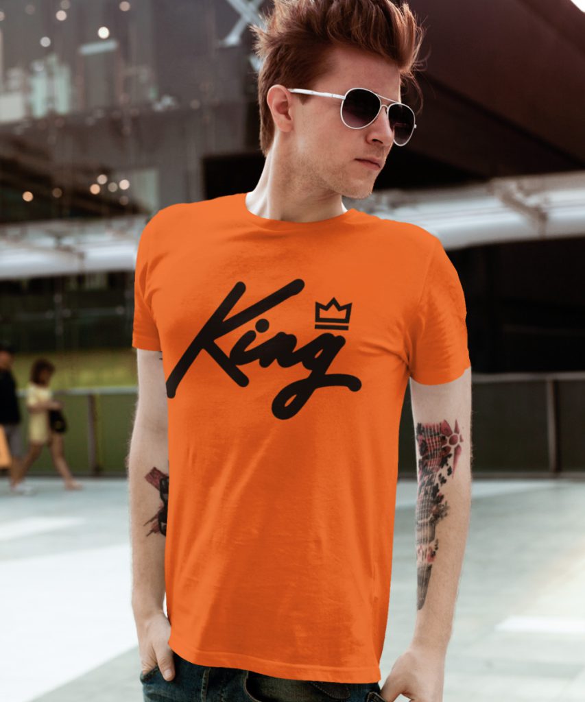 Koningsday Oranje T-Shirt King Crown