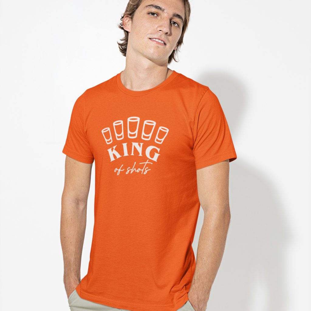 Koningsdag T-Shirt Oranje King of Shots