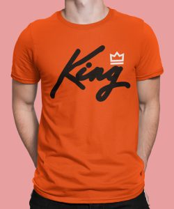 T Shirt koningsdag King Queen Print Premium