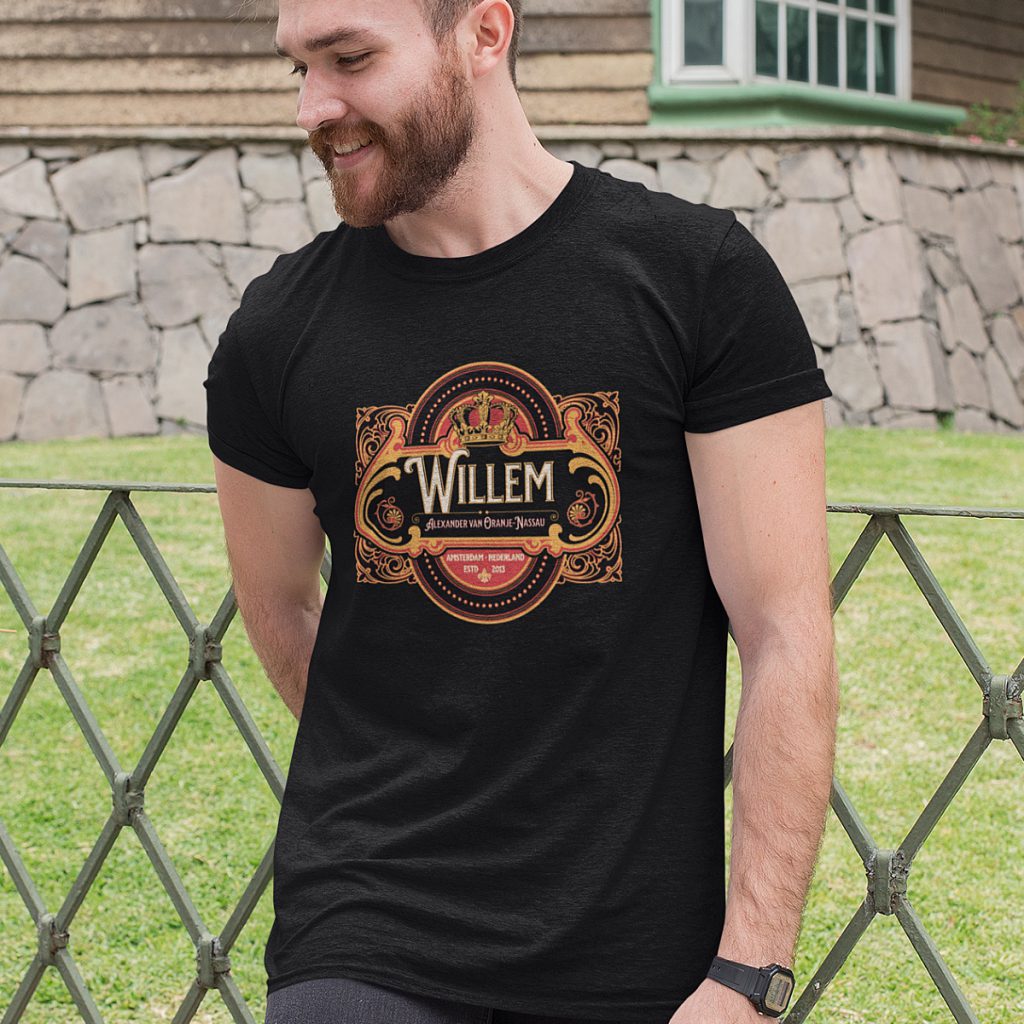 Zwart Koningsdag T-shirt Willem Van Nassau