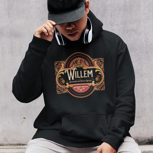 Zwarte Koningsdag Hoodie Willem Van Nassau