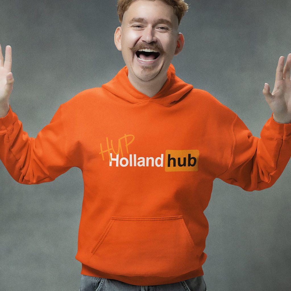 Oranje Koningsdag Hoodie Hup Holland Hub