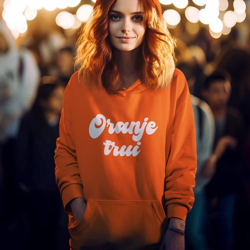 Koningsdag Hoodie Oranje Trui