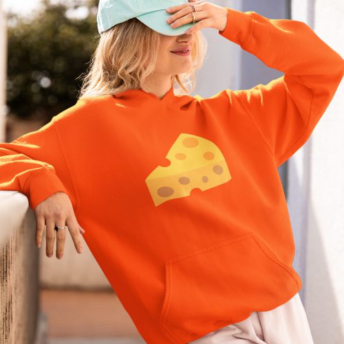 Oranje Hoodie Met Kaas
