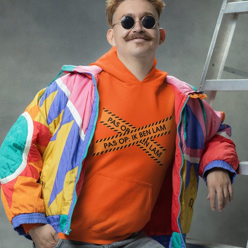 Oranje Koningsdag Hoodie Pas Op Ik Ben Lam 2