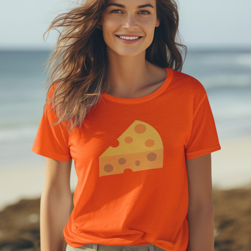 Oranje Koningsdag T-shirt Met Kaas