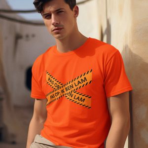 Oranje Koningsdag T-shirt Pas Op Ik Ben Lam Heren 2