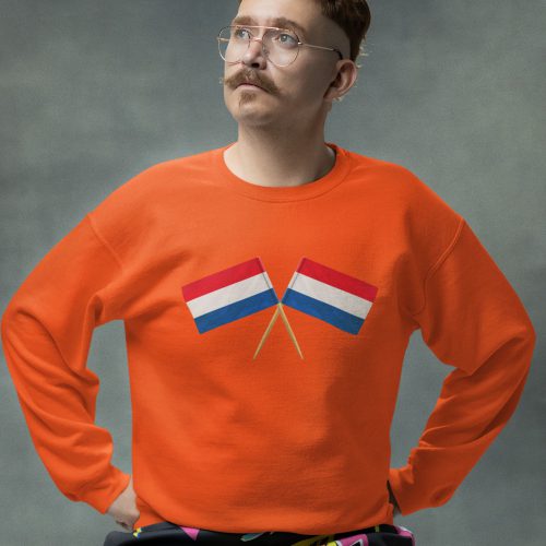 Oranje EK WK Koningsdag Trui Vlaggetjes