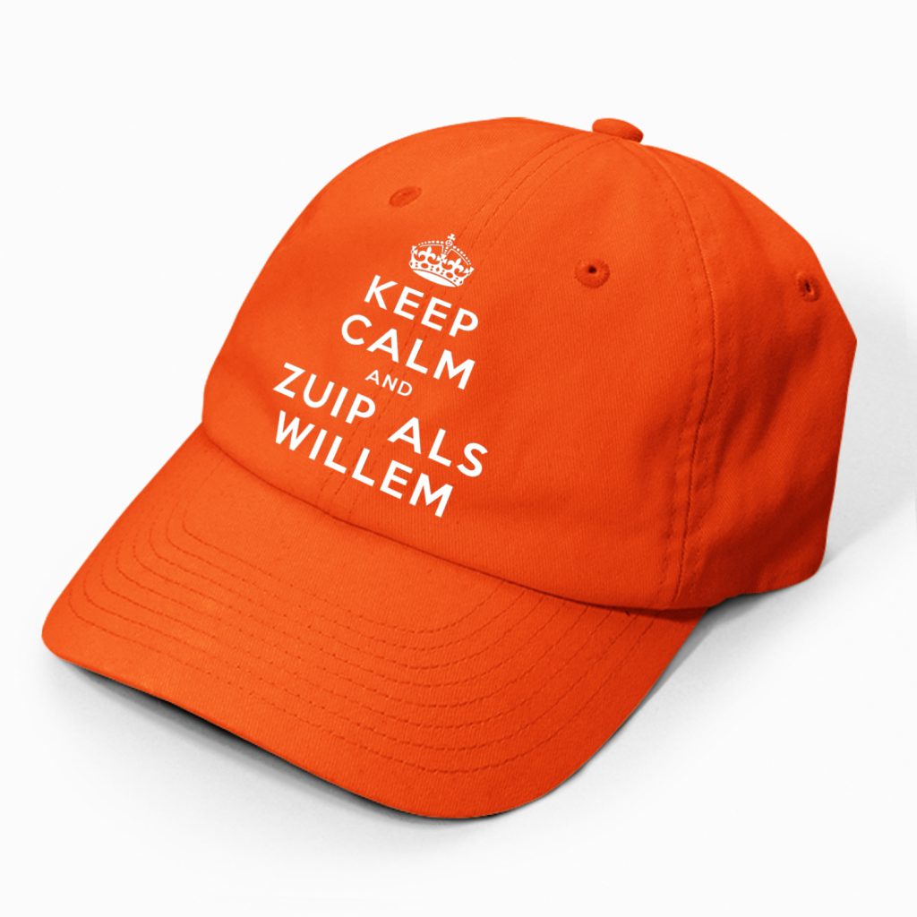 Oranje Pet Keep Calm And Zuip Als Willem