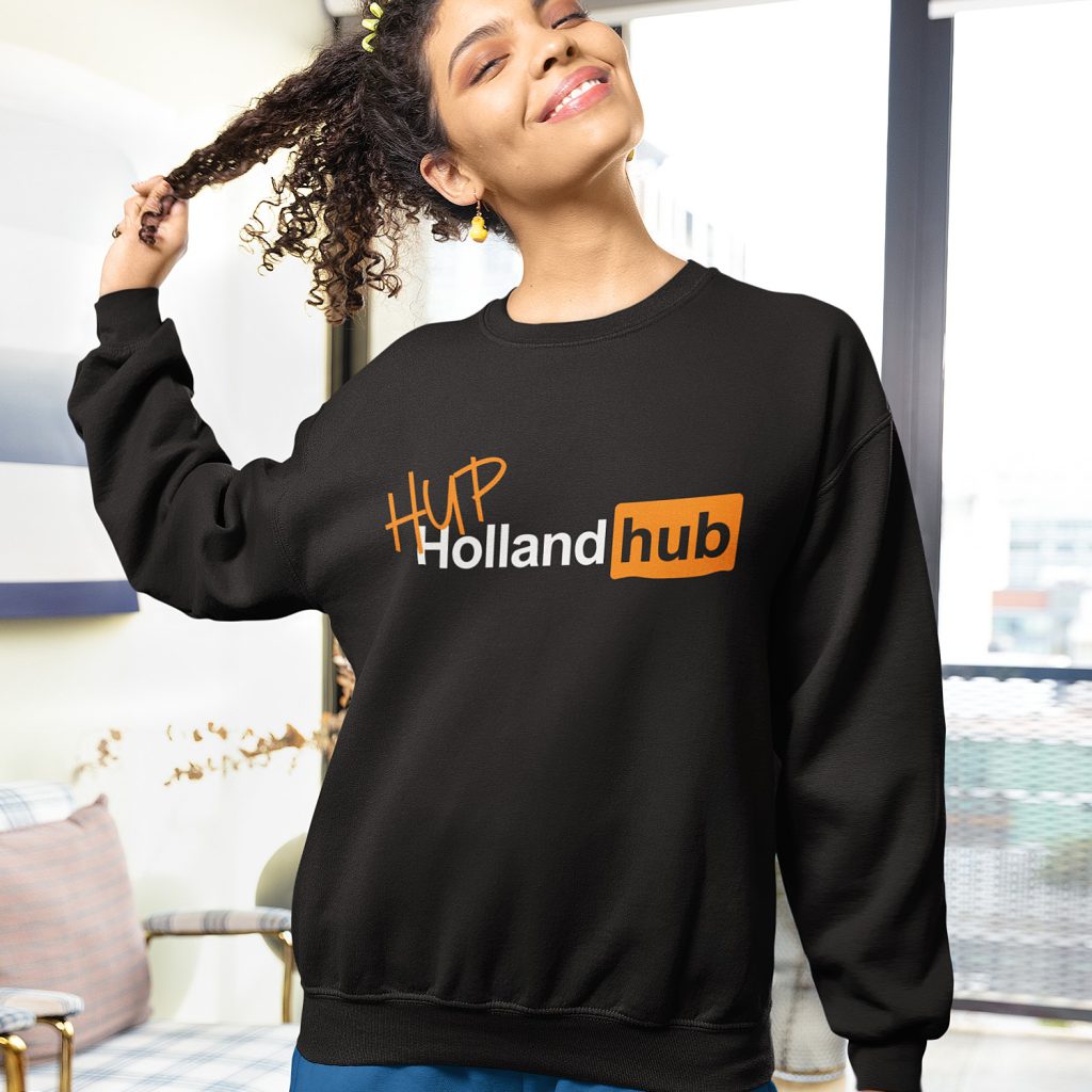 Zwarte Koningsdag Trui Hup Holland Hub