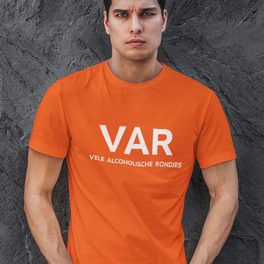 Oranje Wk Ek T-shirt VAR Vele Alcoholische Rondjes