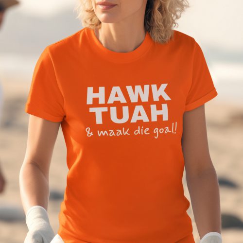 Oranje WK EK T-shirt En Maak Die Goal Dames