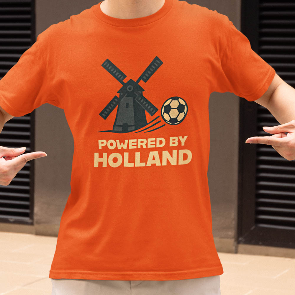 Oranje EK WK T-shirt Powered By Holland