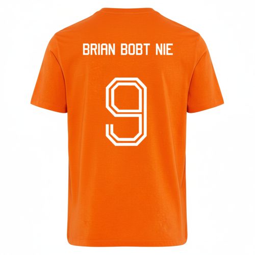 Oranje T-shirt Brian Bobt Nie