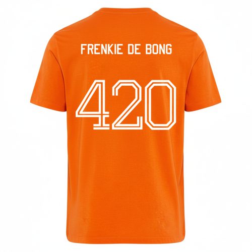 Oranje T-shirt Frenkie de Bong