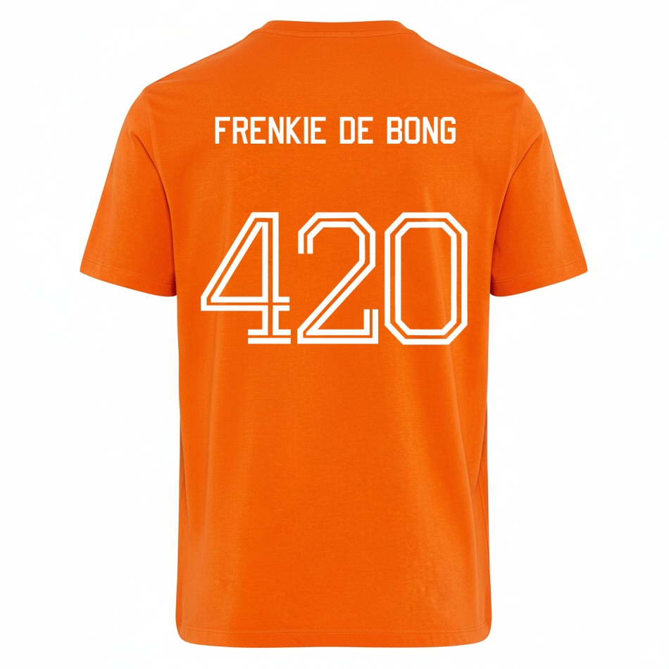 Oranje T-shirt Frenkie de Bong