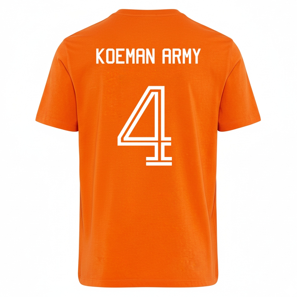 Oranje T-shirt Koeman Army