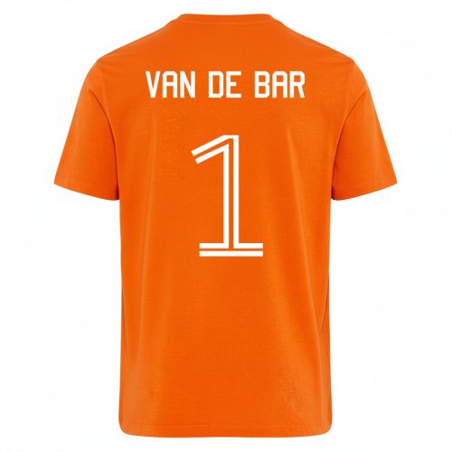 Oranje T-shirt Van De Bar 1