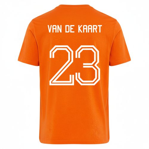 Oranje T-shirt Van De Kaart