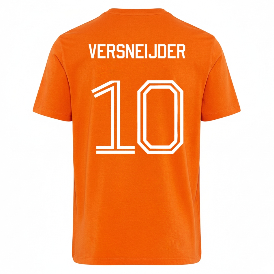 Oranje T-shirt Versneijder 10