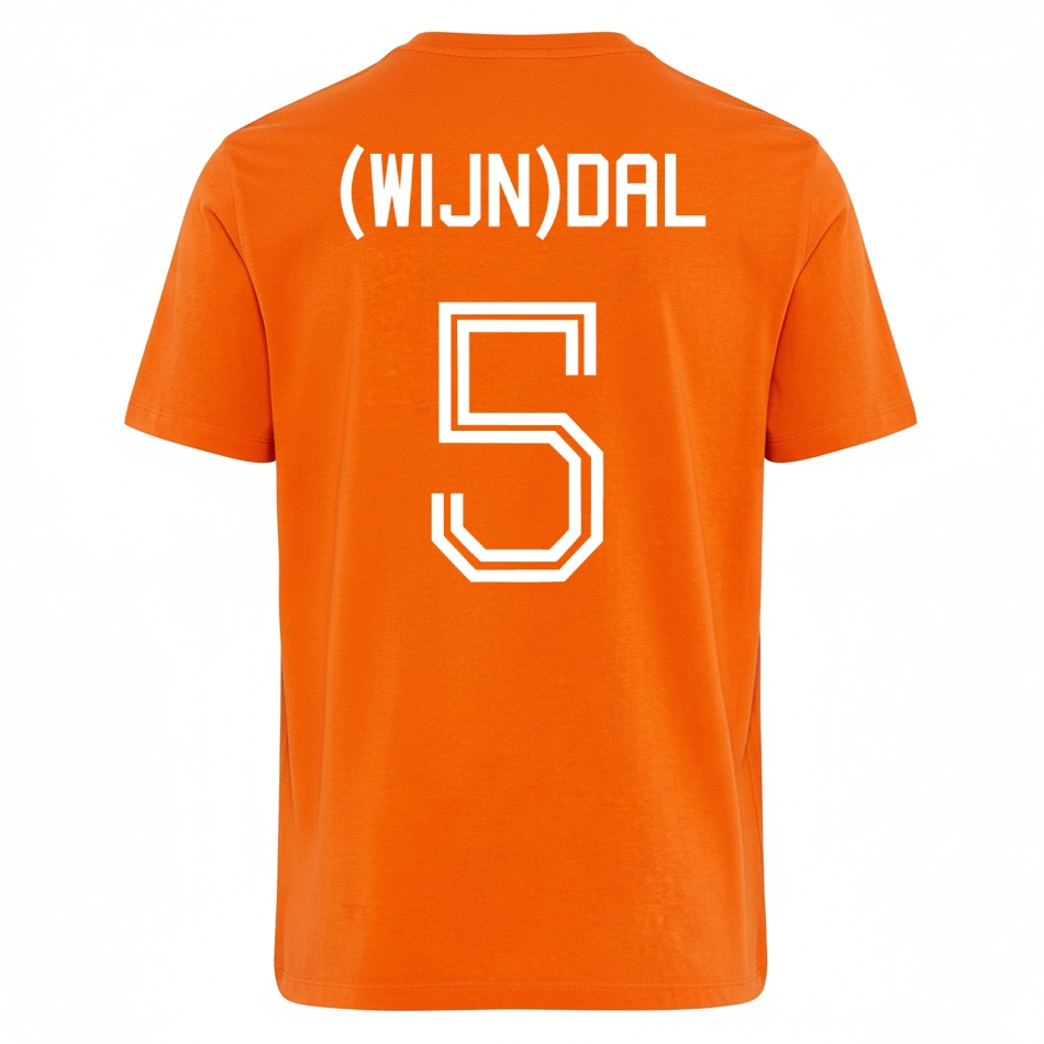 Oranje T-shirt Wijndal
