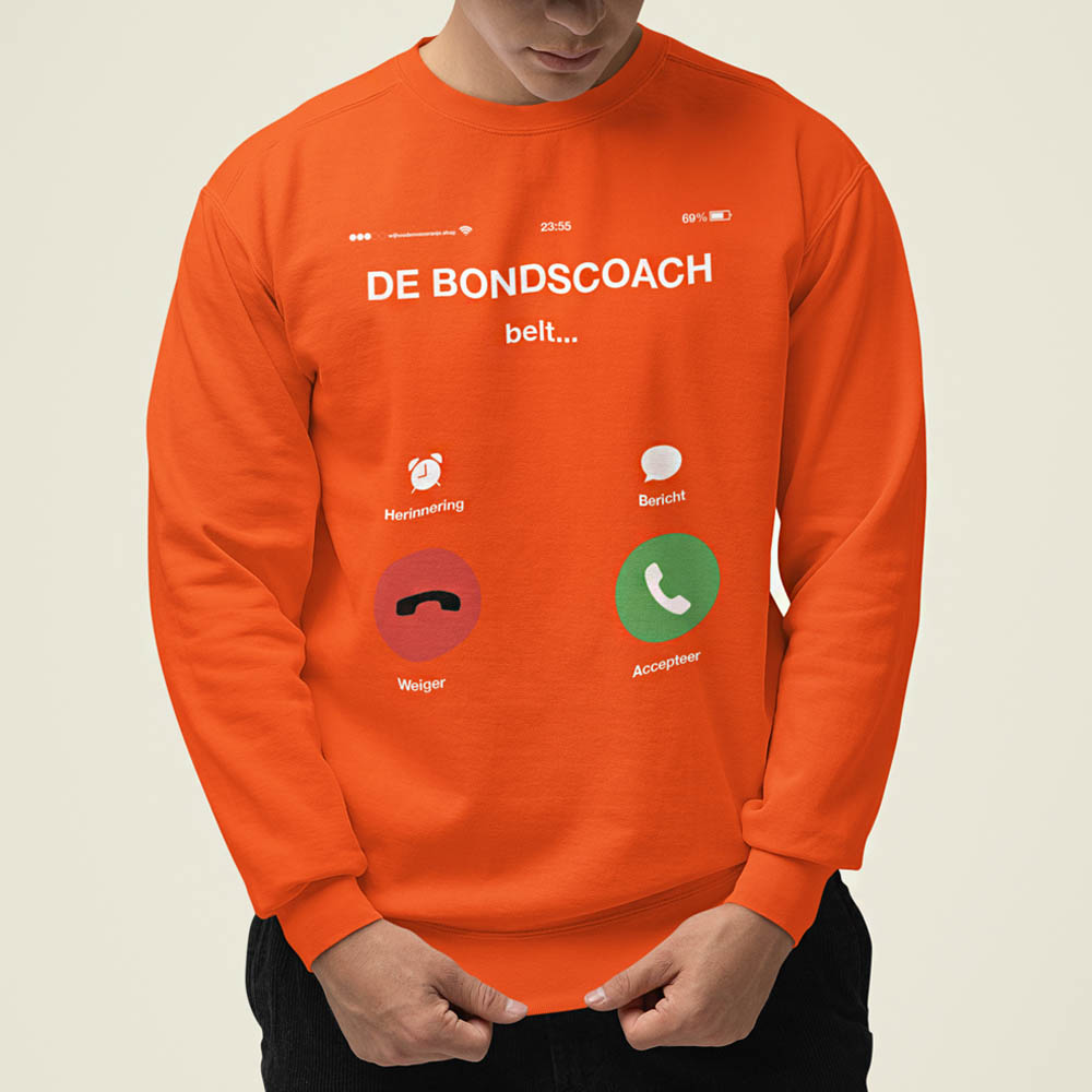 Oranje Trui De Bondscoach Belt