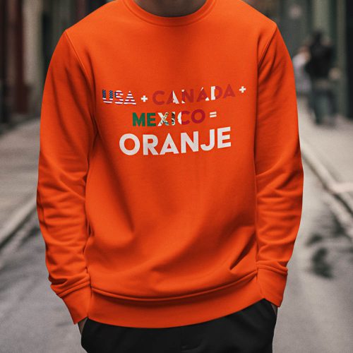 Oranje WK EK Trui USA+Canada+Mexico=Oranje