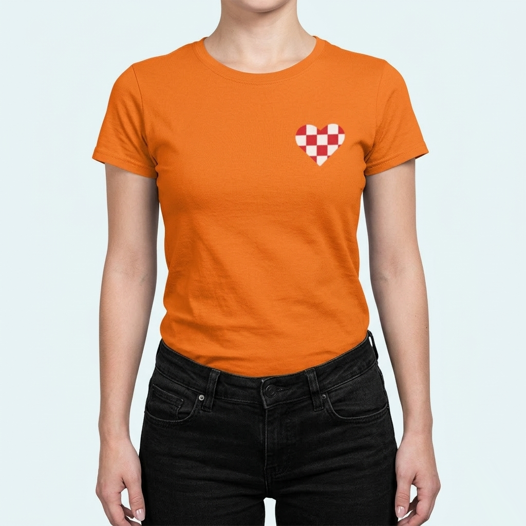 Oranje T-shirt Brabant Dames
