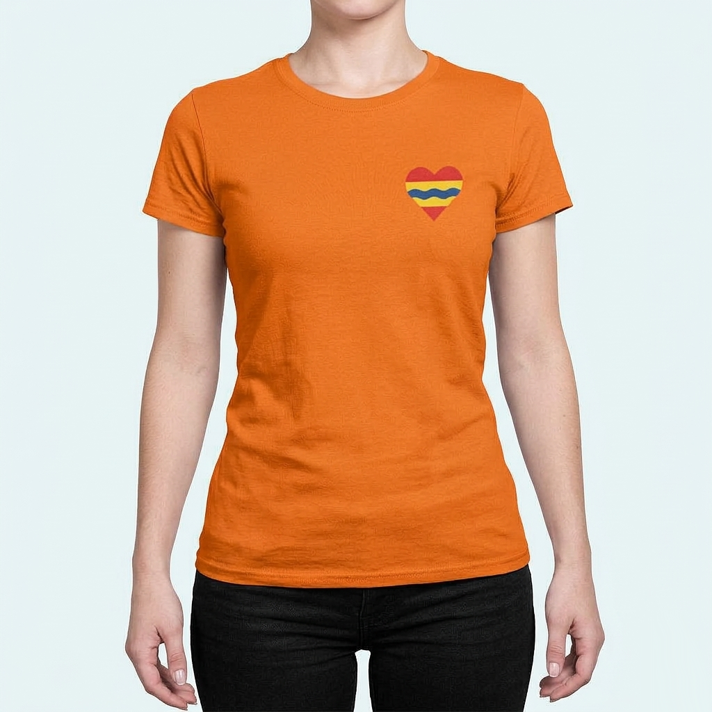 Oranje T-shirt Overijssel Dames