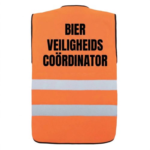 Oranje Veiligheidshesje Bier Veiligheids Coordinator