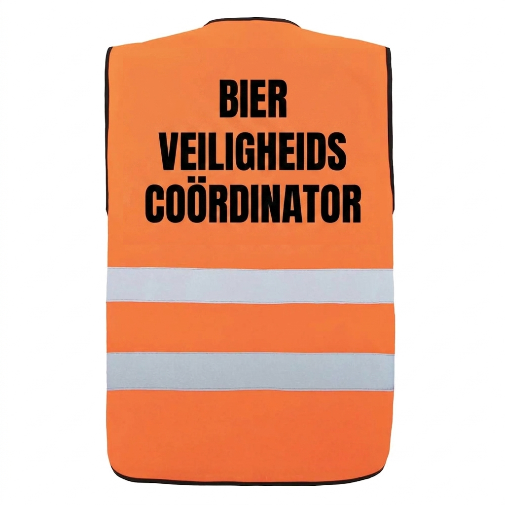 Oranje Veiligheidshesje Bier Veiligheids Coordinator