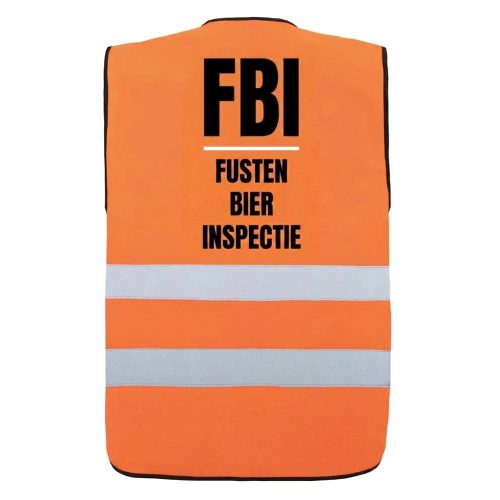 Oranje Veiligheidshesje Fusten Bier Inspectie