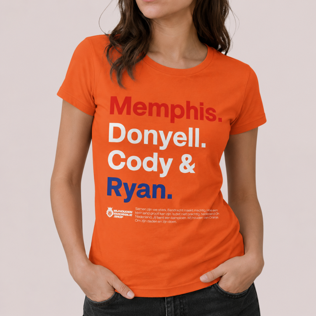 Oranje T-shirt Memphis, Donyell, Cody & Ryan