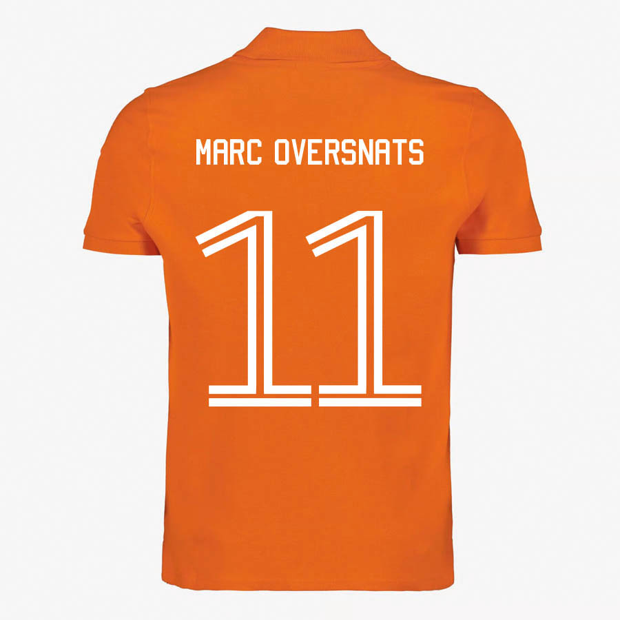 Oranje Polo Marc oversnats