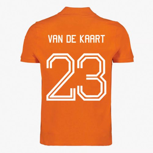 Oranje Polo Van de kaart