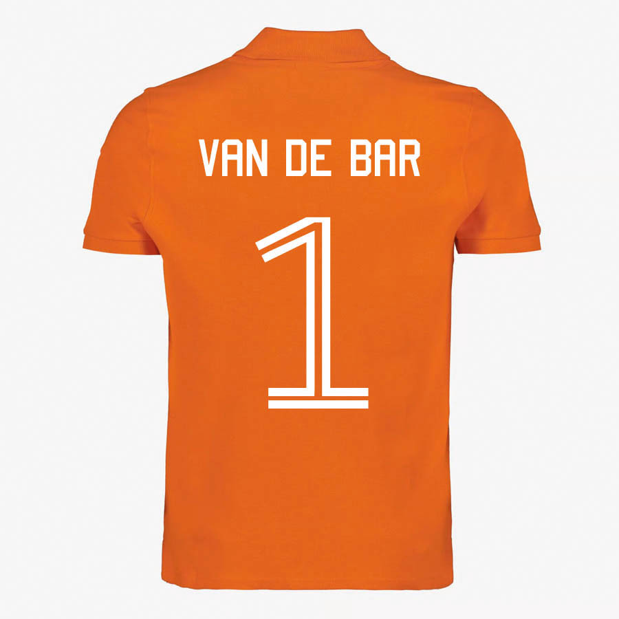 Oranje Polo Van de bar