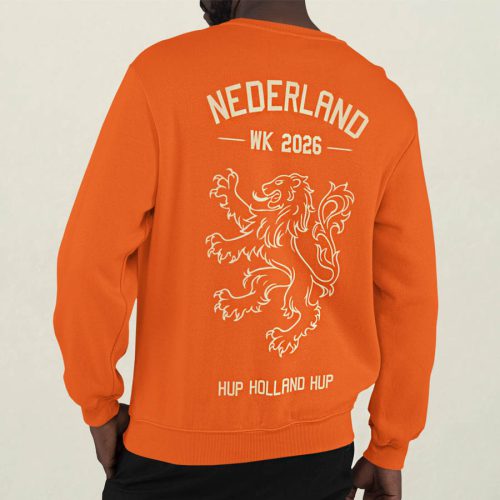 Oranje WK Nederland WK Leeuw Trui Achterkant