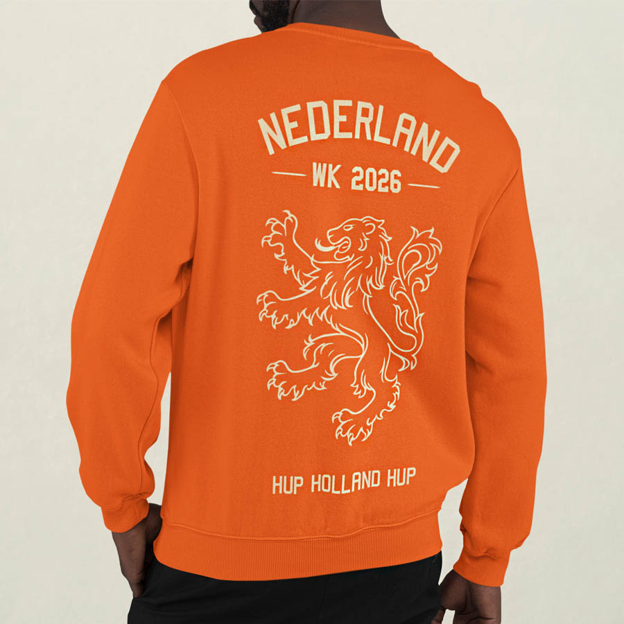 Oranje WK Nederland WK Leeuw Trui Achterkant
