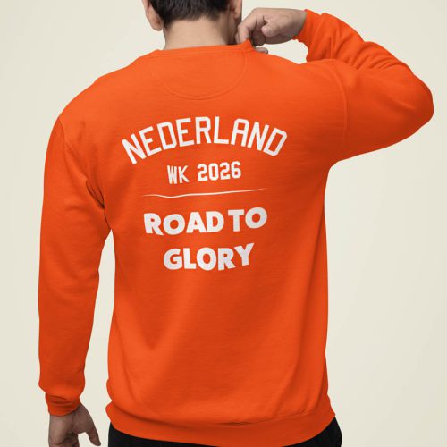Oranje WK Nederland WK Road to glory Trui Achterkant