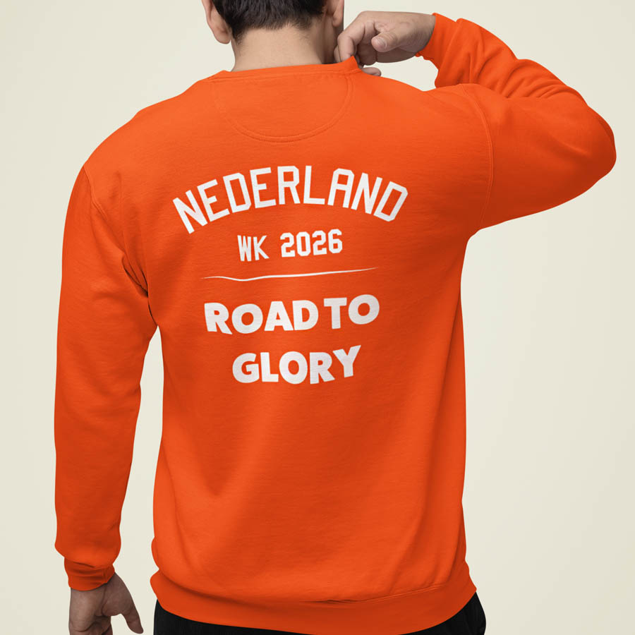 Oranje WK Nederland WK Road to glory Trui Achterkant