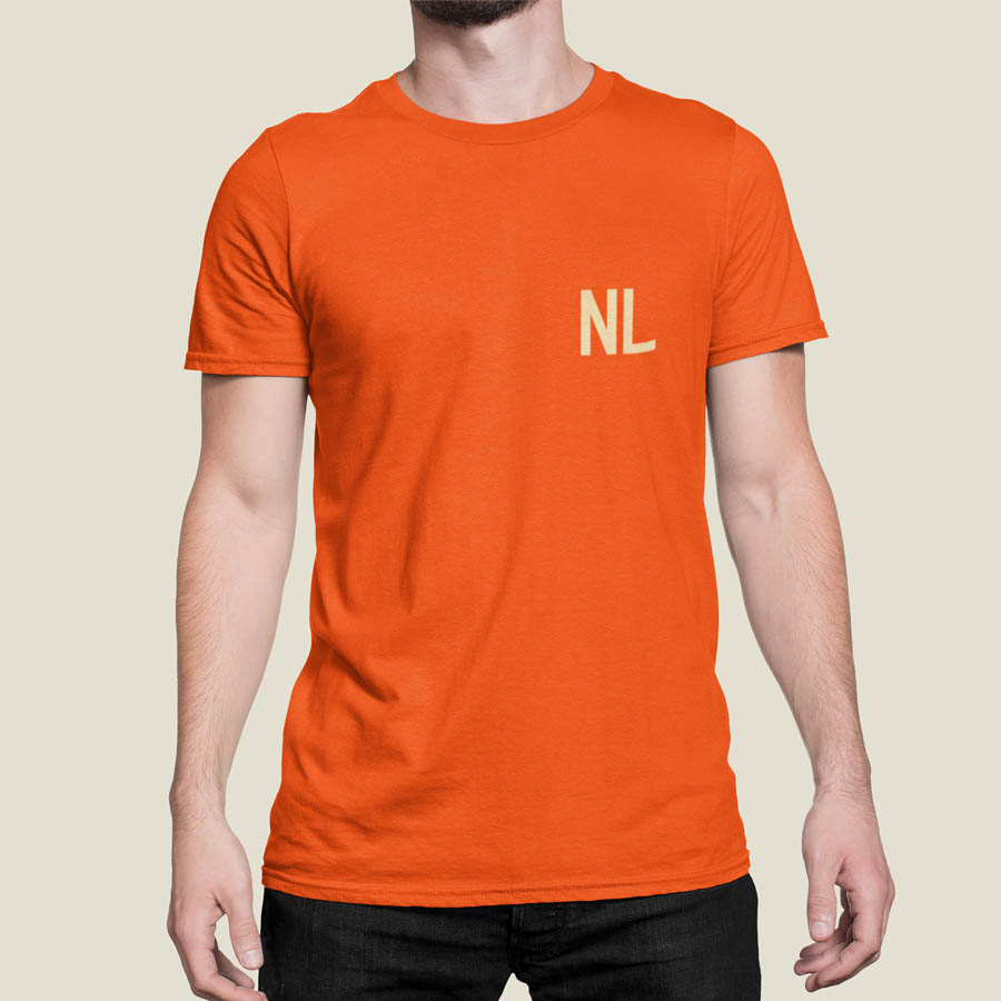 Oranje WK T-shirt NL Voorkant