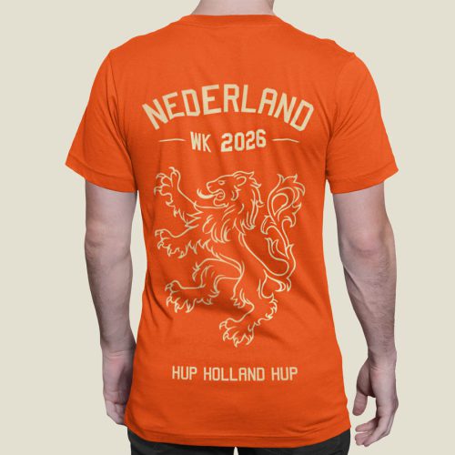 Oranje WK T-shirt Nederland achterkant